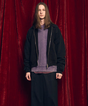 Prime-Over Chemical Over-Dye Sweat Zip Up Blouson