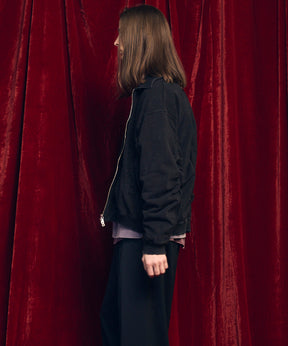 Prime-Over Chemical Over-Dye Sweat Zip Up Blouson