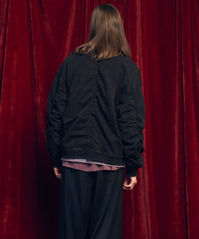 Prime-Over Chemical Over-Dye Sweat Zip Up Blouson