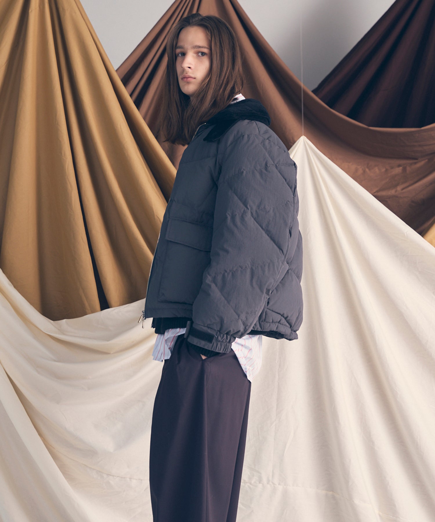 [25AW PRE-ORDER] B-3 Fake Mouton Jacket