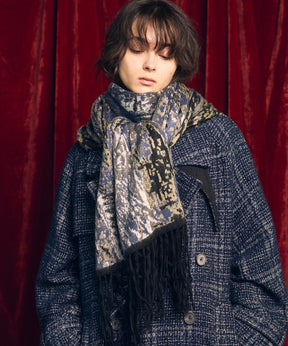[25AW PRE-ORDER] Abstract Jacquard Scarf