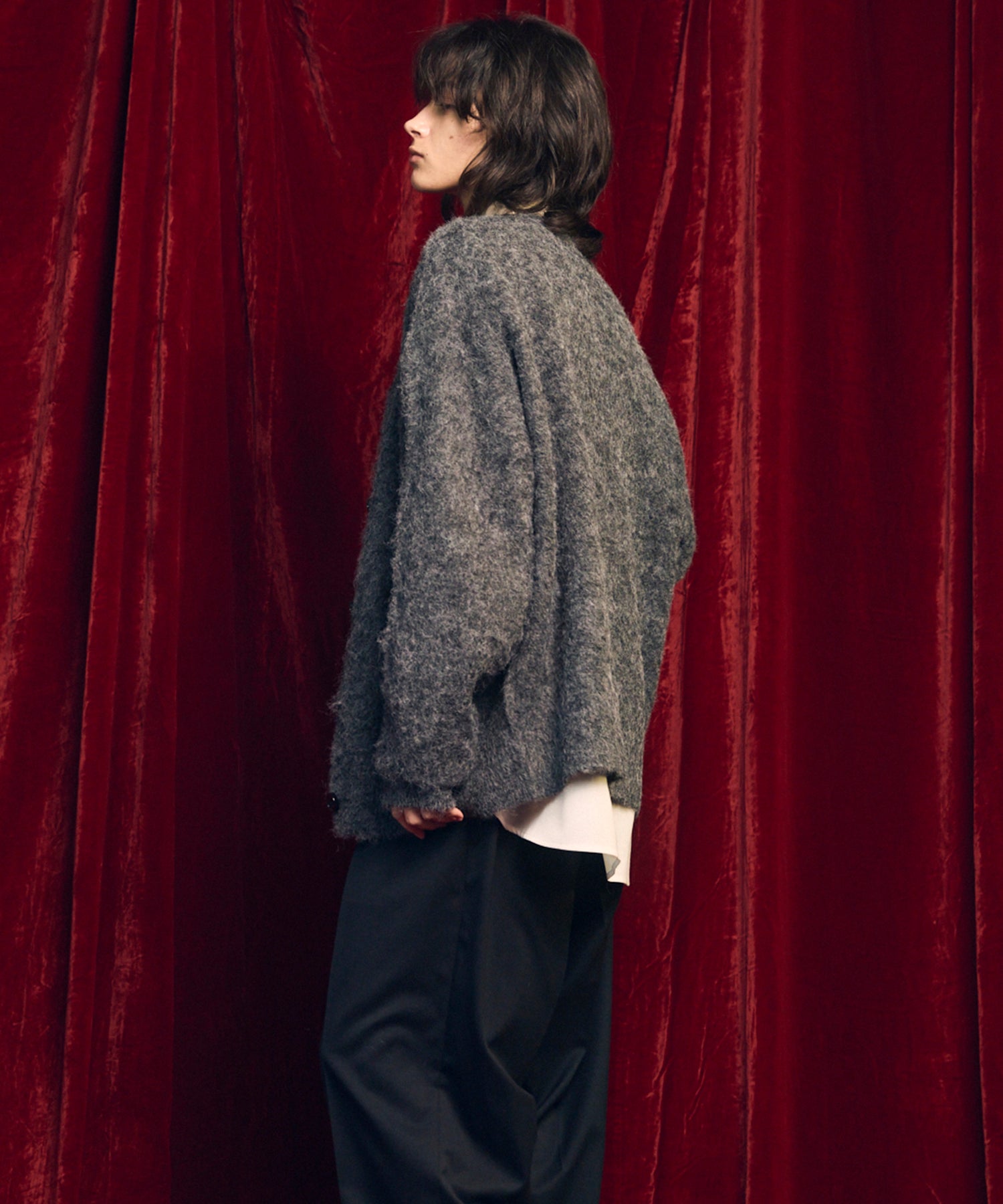 [25AW PRE-ORDER] Fade Yarn Prime-Over Full Zip Knit