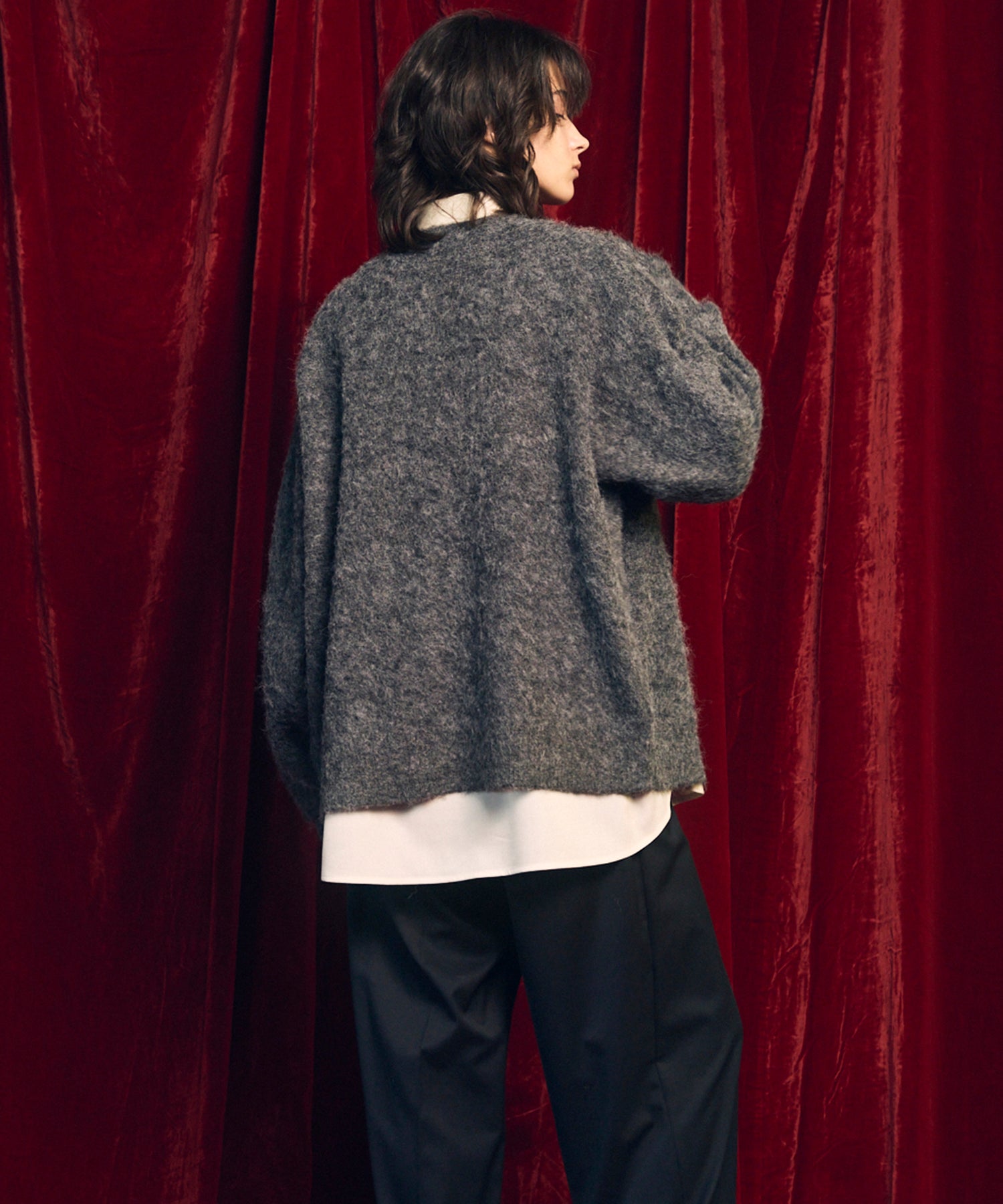 [25AW PRE-ORDER] Fade Yarn Prime-Over Full Zip Knit