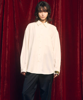 4 색 샹 브레이 씻을 수있는 양모 프라임-오버 일반 칼라 셔츠