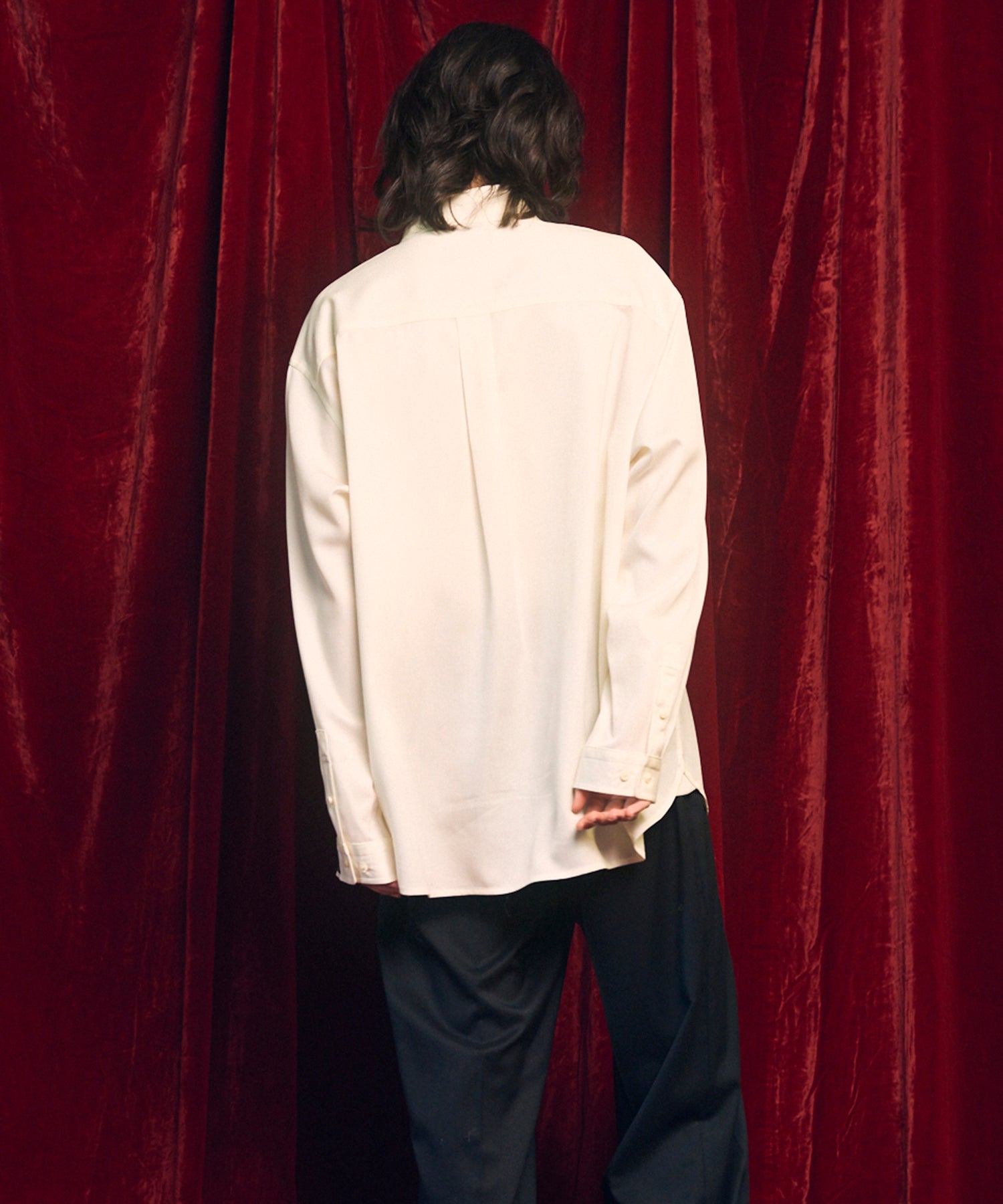 4 색 샹 브레이 씻을 수있는 양모 프라임-오버 일반 칼라 셔츠