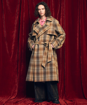 High Twist Pigment Bleach Prime-Over Long Sleeve Knit Polo Shirt