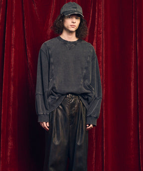 Prime-Over Crew Neck Long Sleeve Waffle T-Shirt