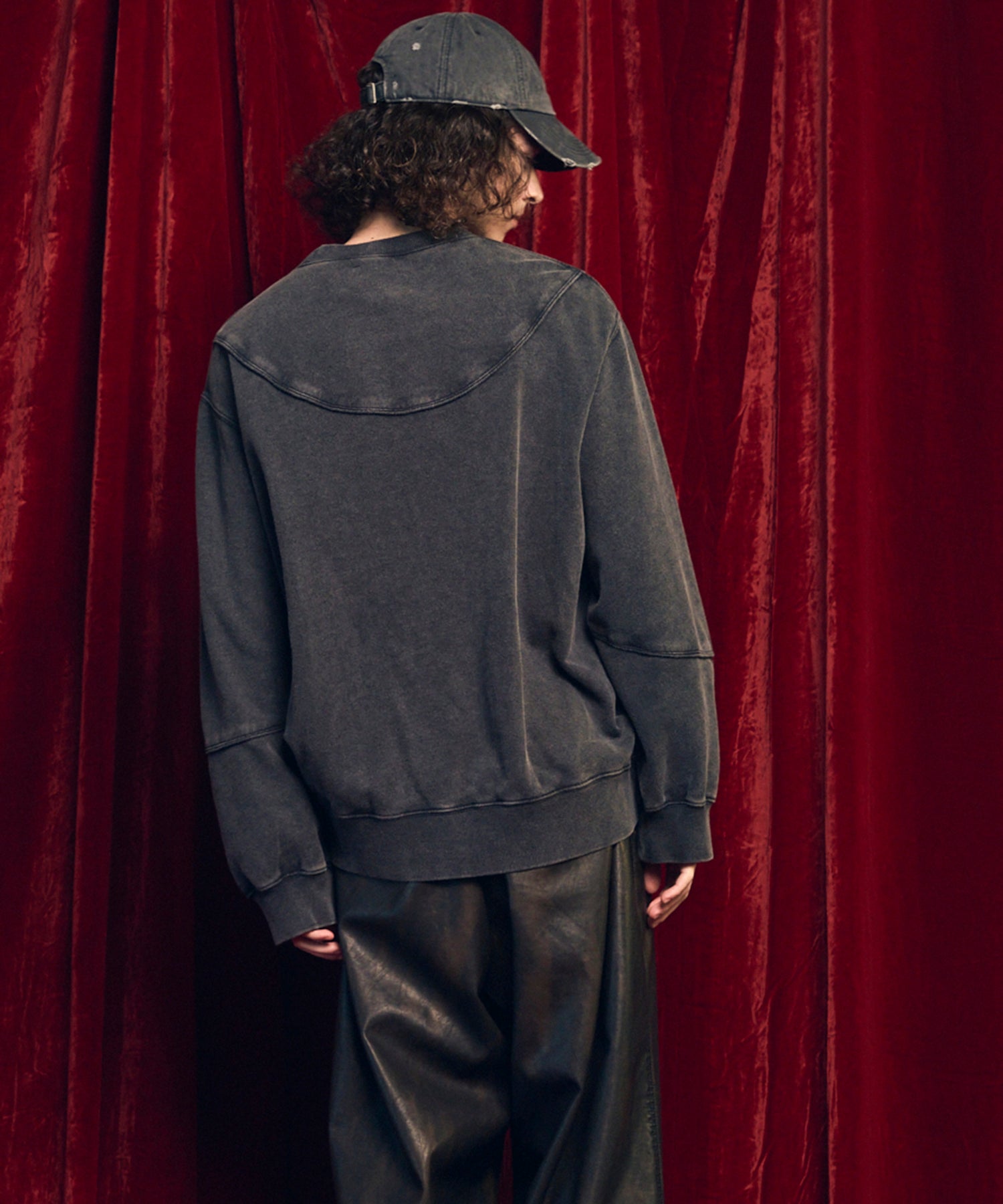 Prime-Over Crew Neck Long Sleeve Waffle T-Shirt