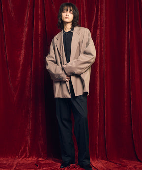 High Twist Pigment Bleach Prime-Over Long Sleeve Knit Polo Shirt