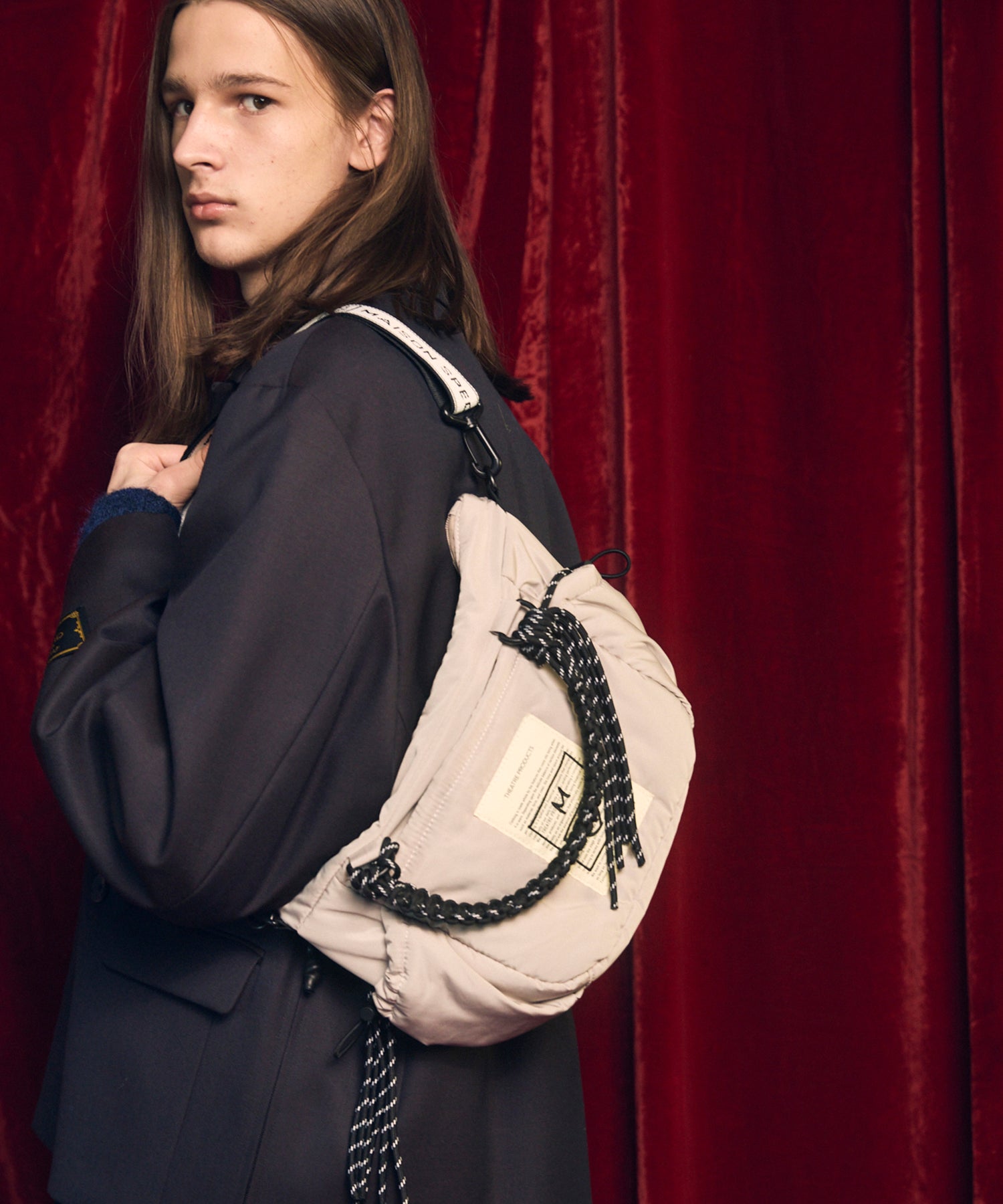 Aluminum Bonded Leather Shoulder Bag