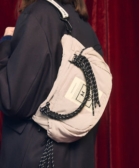 Aluminum Bonded Leather Shoulder Bag