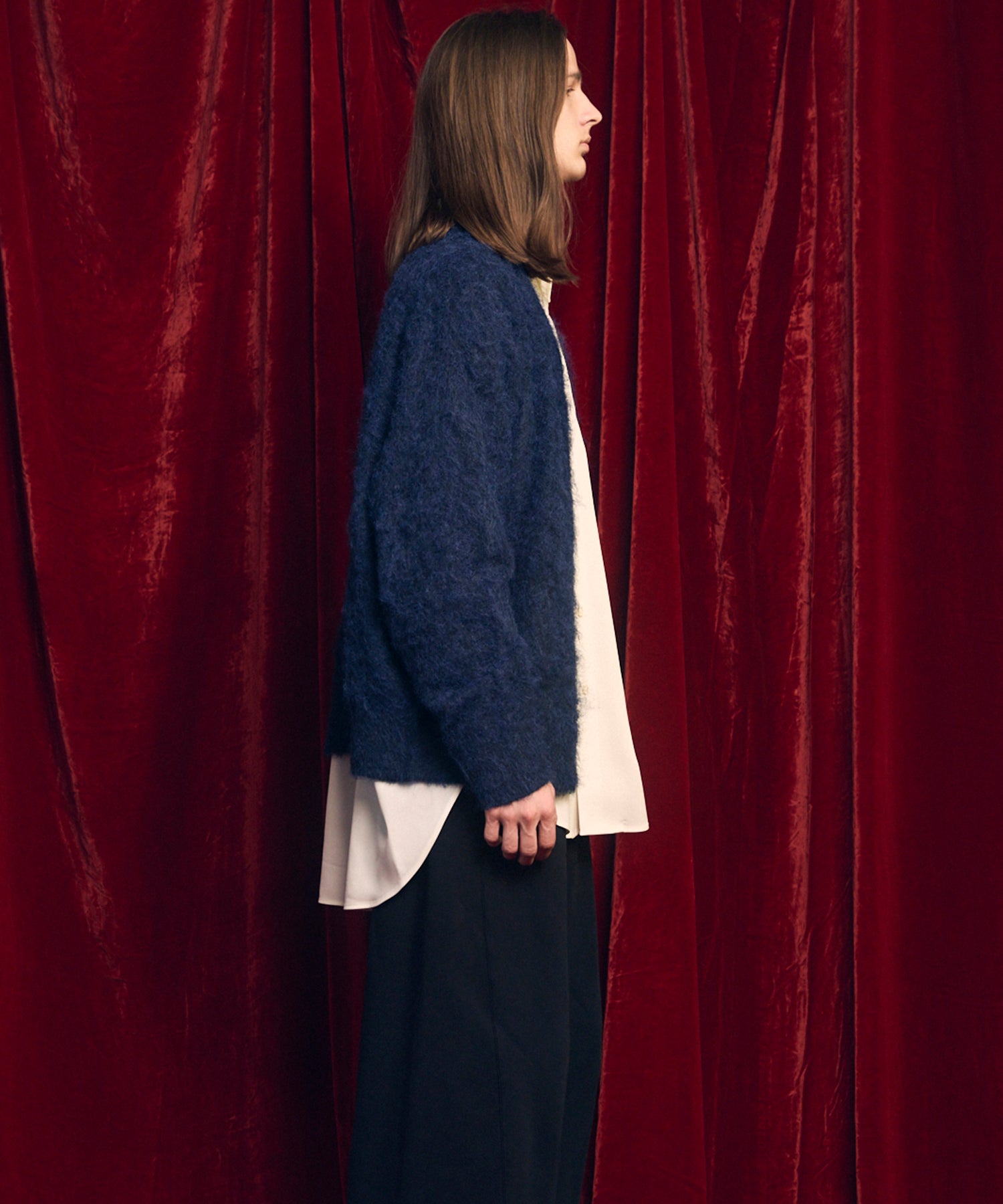 [25AW PRE-ORDER] Fade Yarn Prime-Over Full Zip Knit