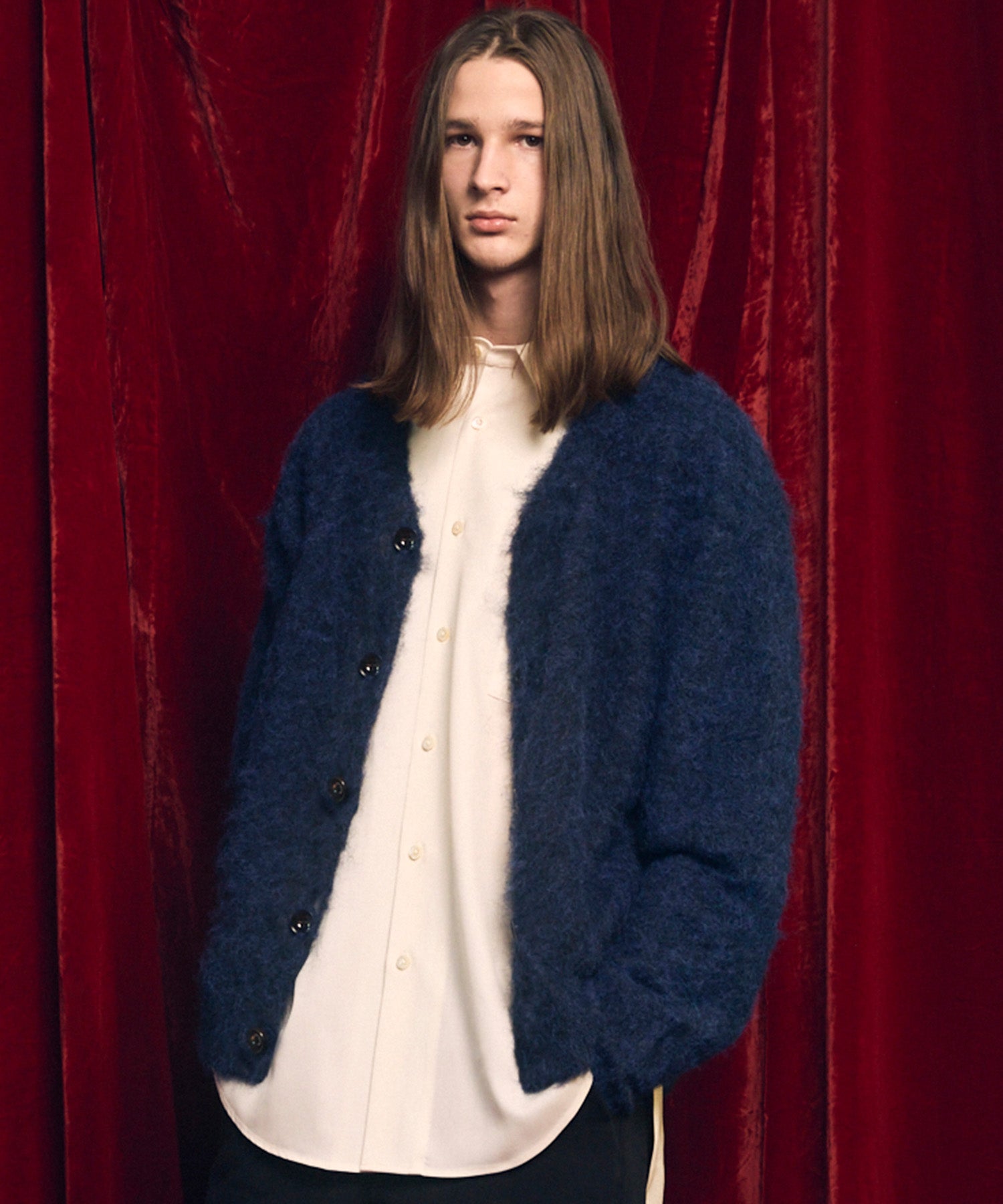 [25AW PRE-ORDER] Fade Yarn Prime-Over Full Zip Knit