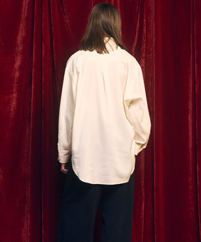 4 Colors Chambray Washable Wool Prime-Over Regular Collar Shirt Coat