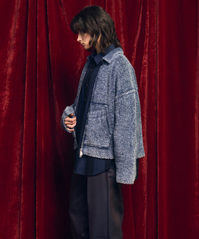 [25AW PRE-ORDER] Fade Yarn Prime-Over Full Zip Knit