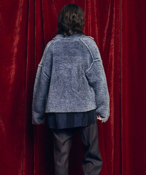 [25AW PRE-ORDER] Fade Yarn Prime-Over Full Zip Knit