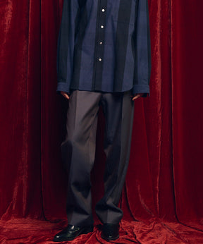 4 색 샹 브레이 세탁 가능한 양모 원은 직선 바지