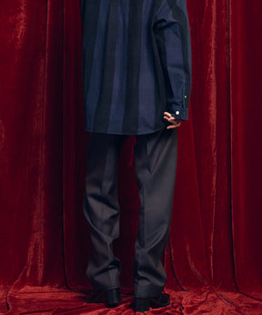 4 색 샹 브레이 세탁 가능한 양모 원은 직선 바지