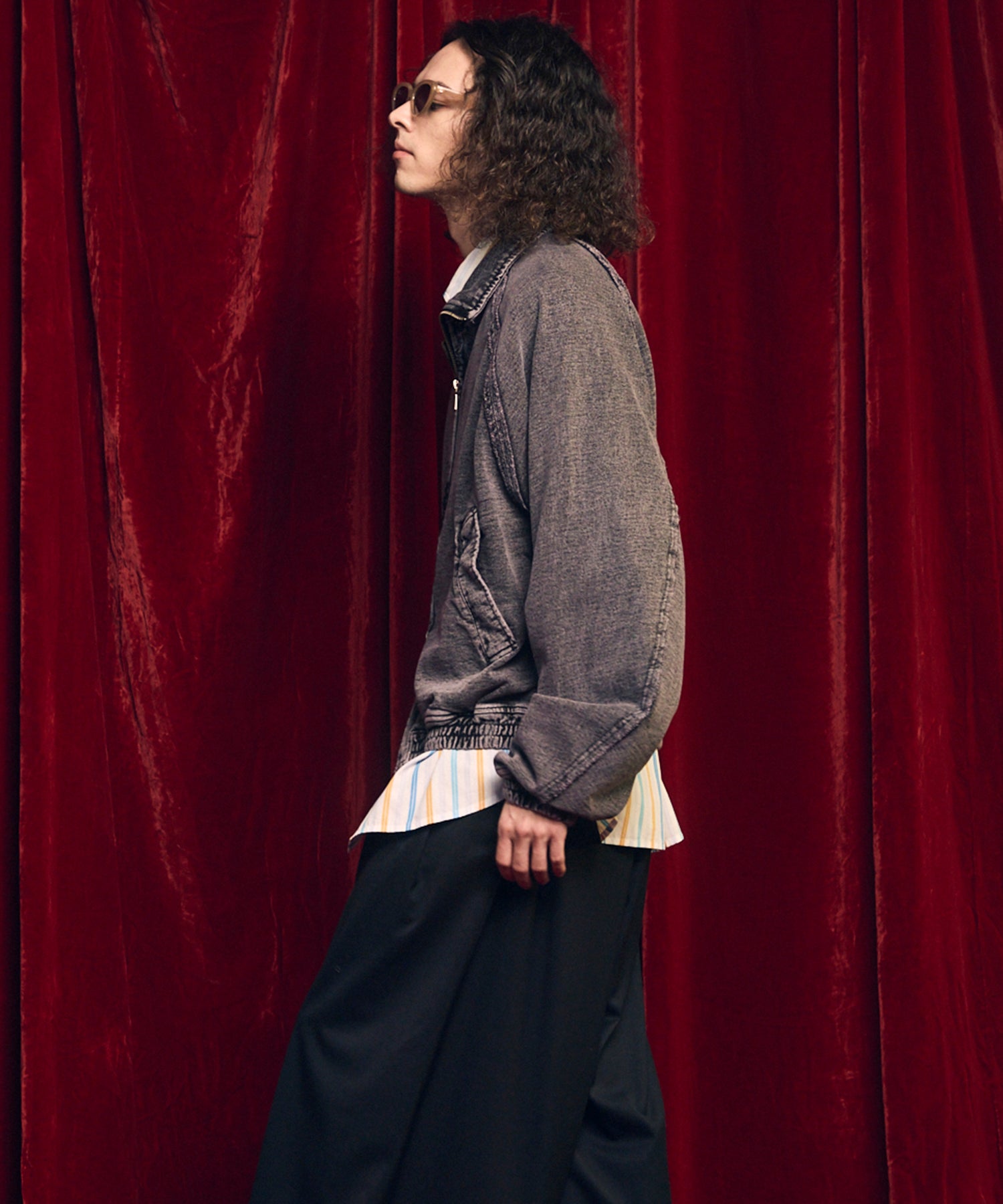 Prime-Over Chemical Over-Dye Sweat Track Jacket