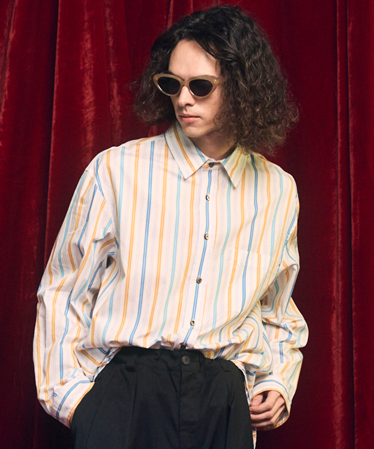 【Italian Dead Stock Fabric】Prime-Over Regular Collar Shirt