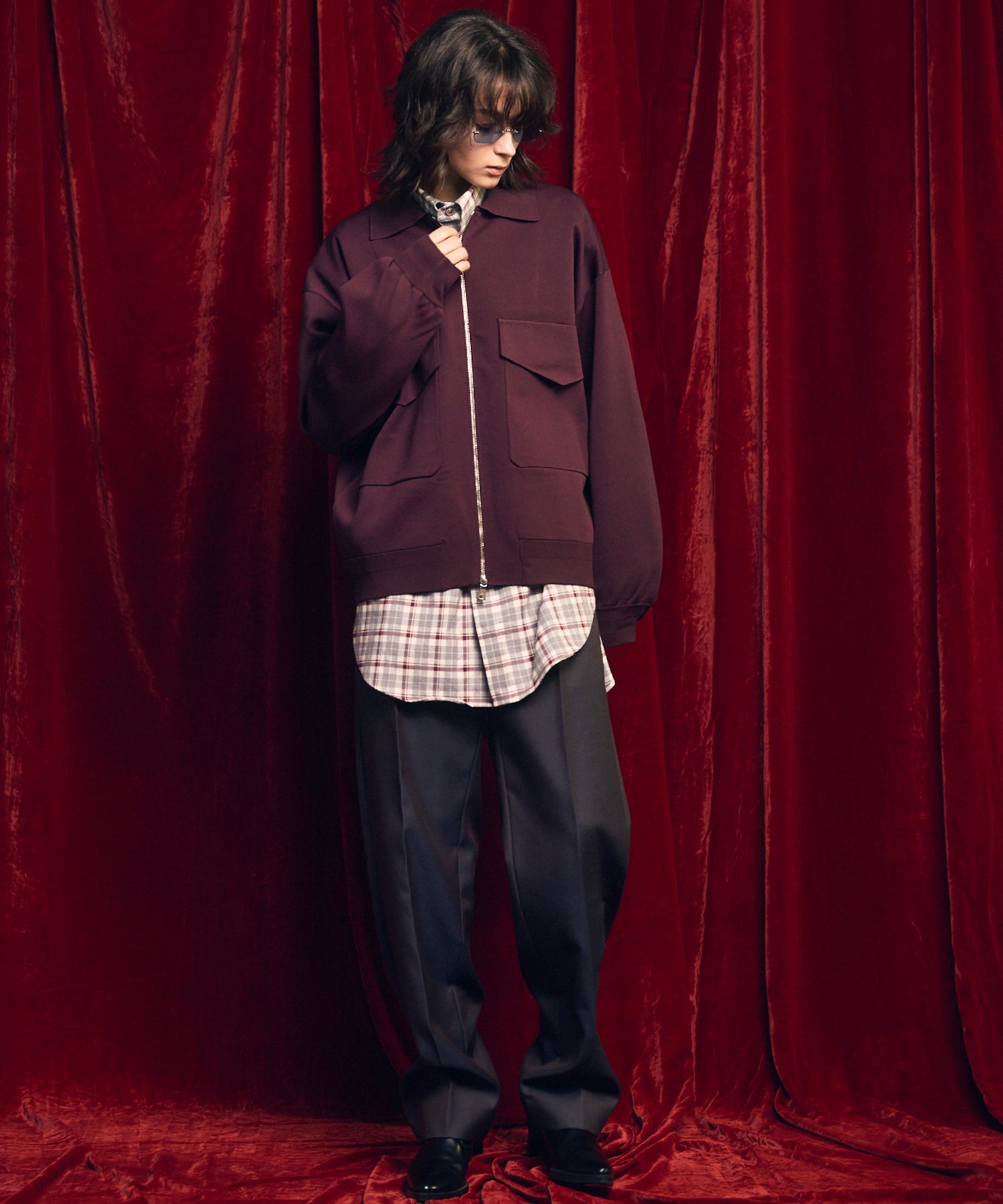 [25AW PRE-ORDER] Prime-Over Double Pocket Knit Zip Blouson