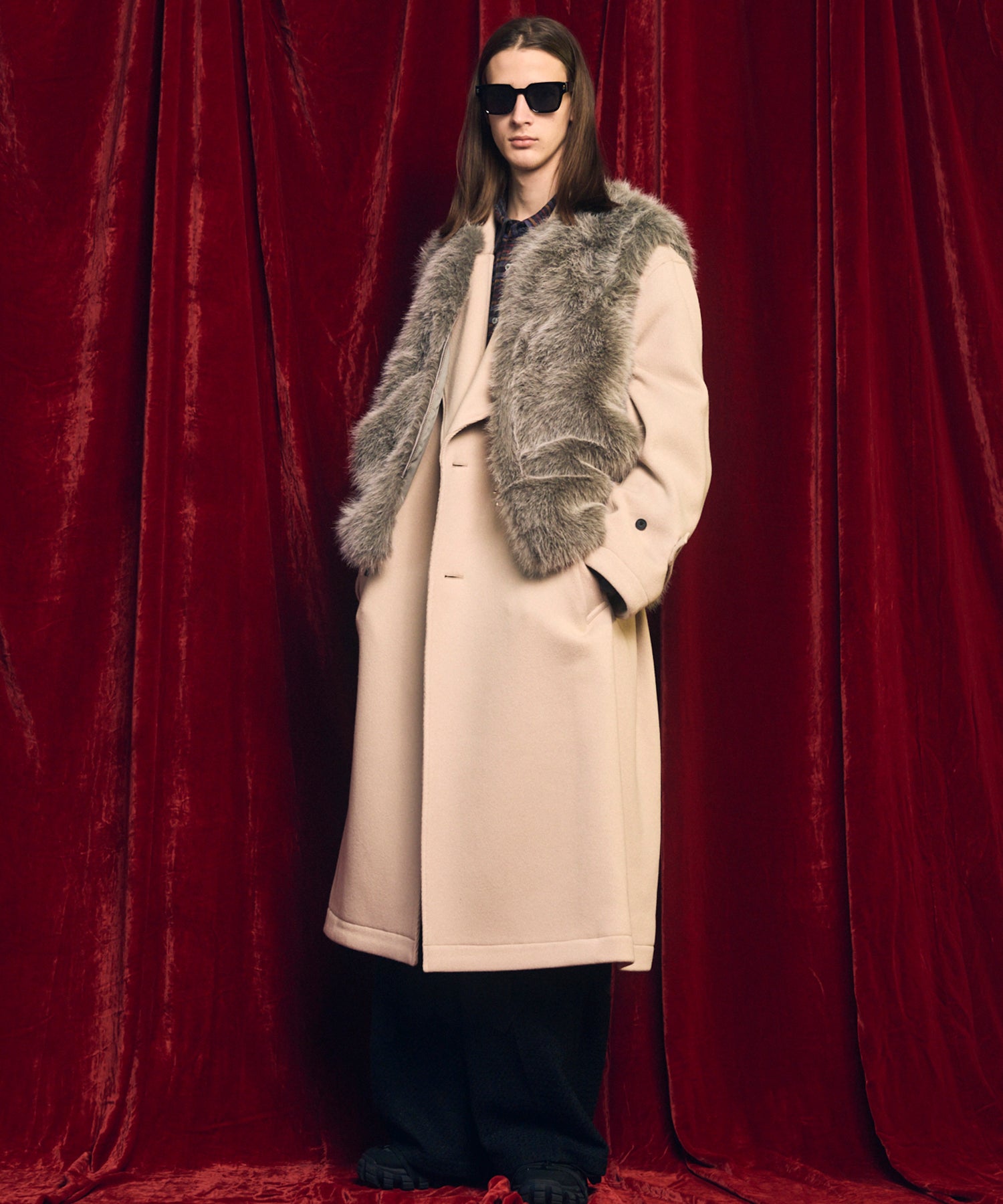 [25AW PRE-ORDER] Sheep Leather Long Coat