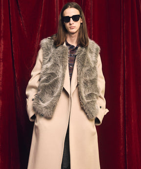 [25AW PRE-ORDER] Luxury Volume Eco Fur Prime-Over Vest