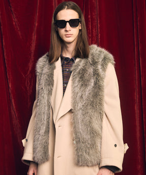 [25AW PRE-ORDER] Luxury Volume Eco Fur Prime-Over Vest