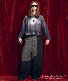 【MOVIE SERIES】「E.T.」- Moon&Bicycle - Prime-Over Crew Neck  Long Sleeve T-Shirt