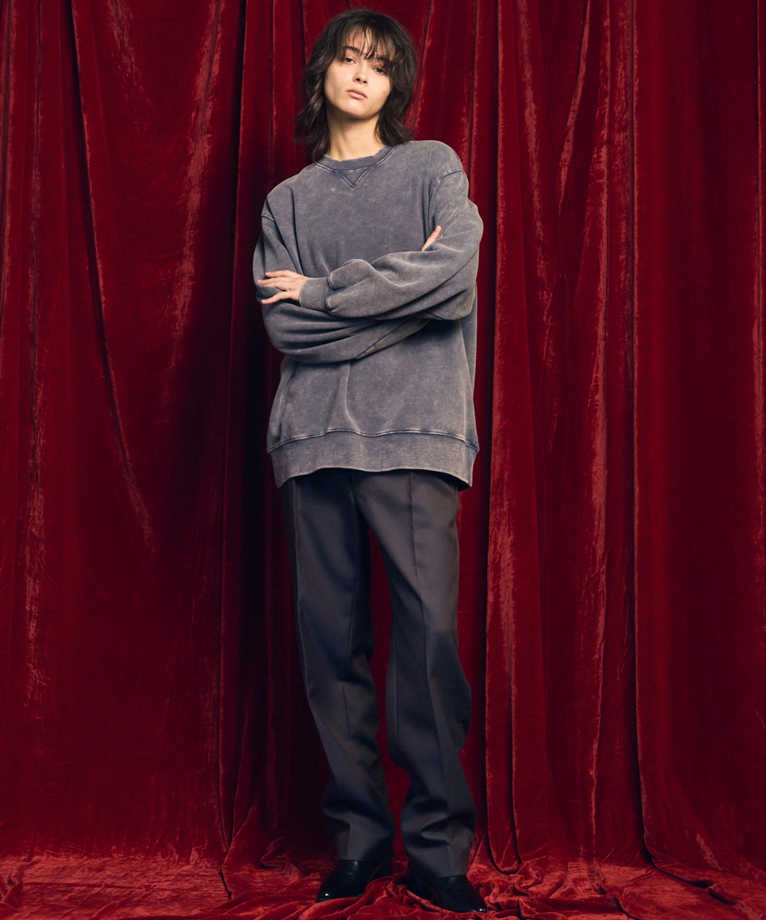 [25AW PRE-ORDER] Nuance Graphics Hand Stitching Long Sleeve TEE