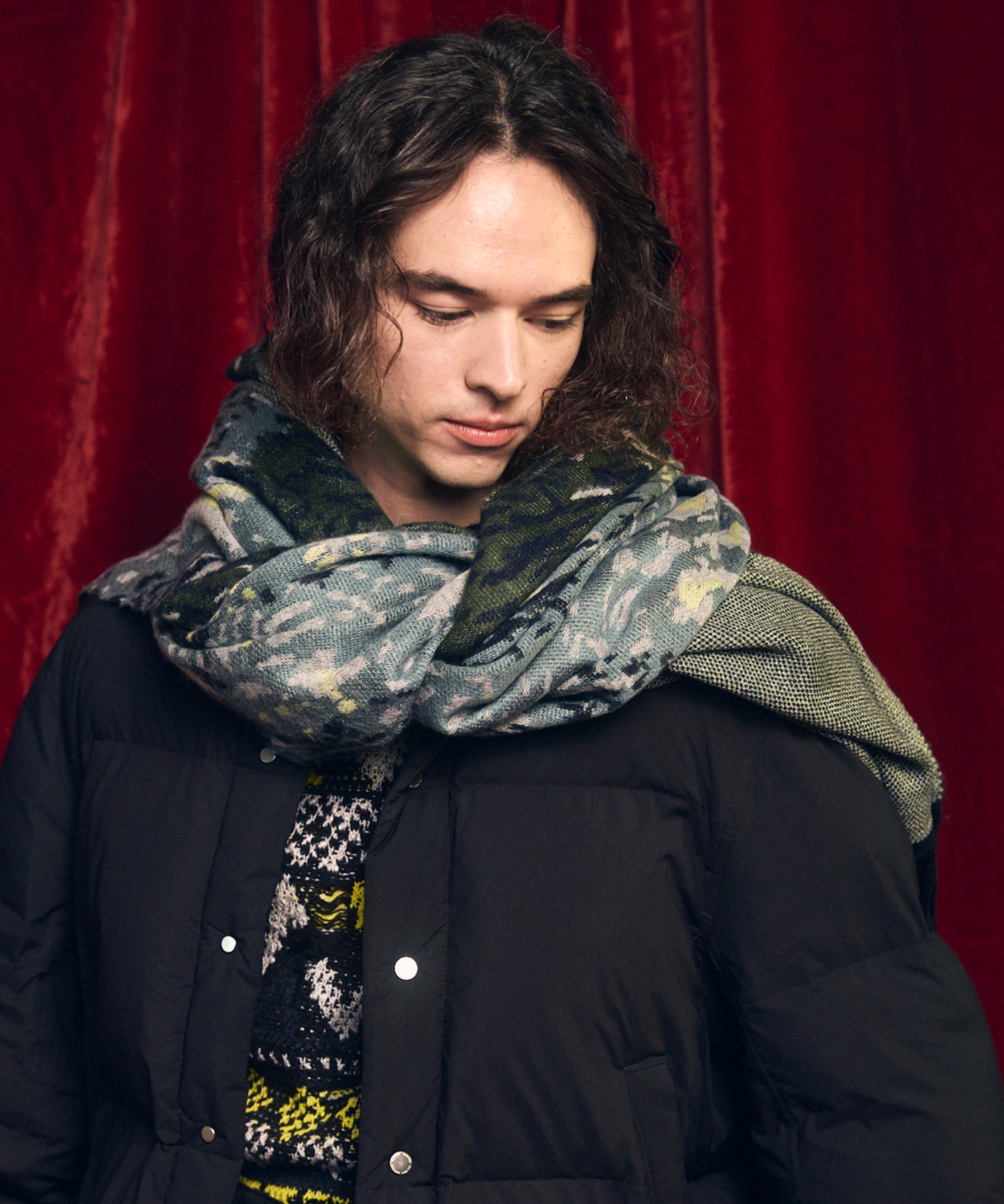 [25AW PRE-ORDER] Abstract Jacquard Scarf