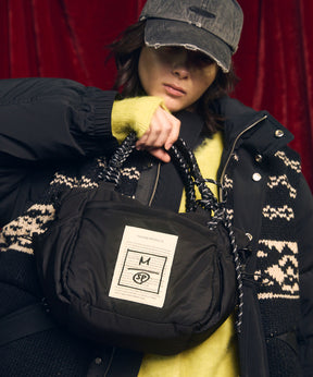 Aluminum Bonded Leather Shoulder Bag