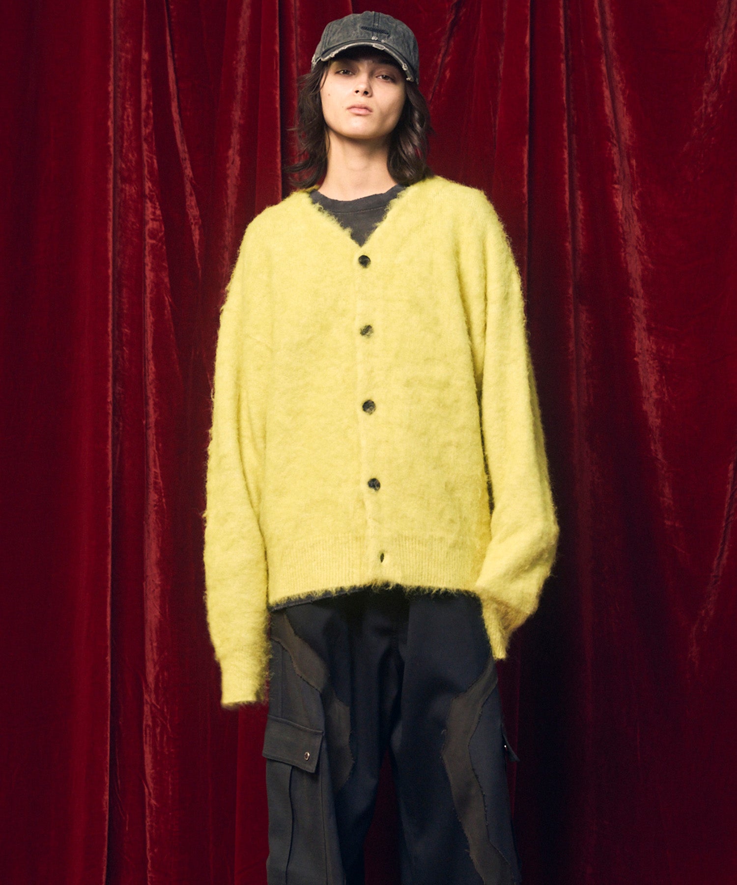 [25AW PRE-ORDER] Fade Yarn Prime-Over Full Zip Knit