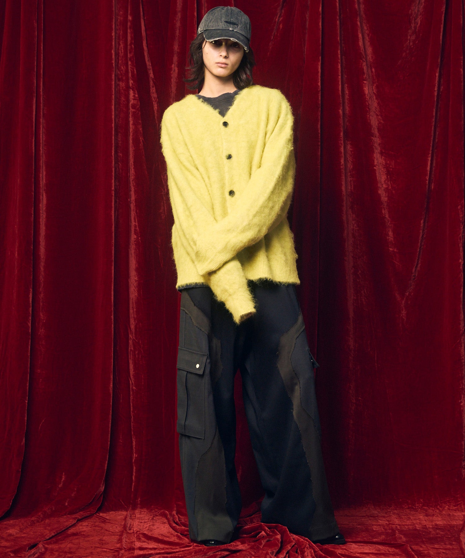 [25AW PRE-ORDER] Fade Yarn Prime-Over Full Zip Knit