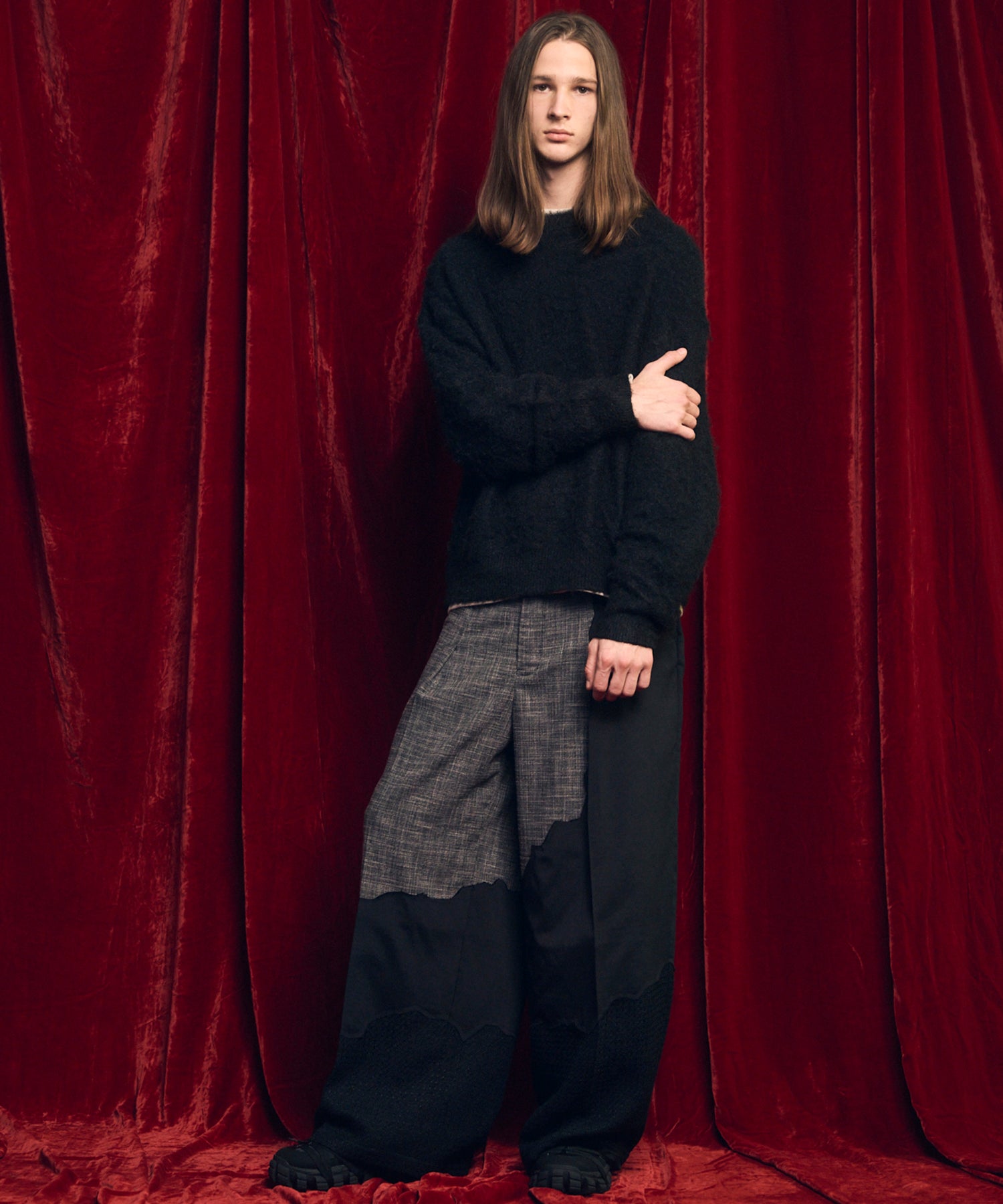 [25AW PRE-ORDER] Fade Yarn Prime-Over Full Zip Knit