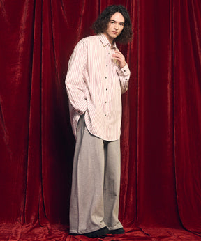 [意大利死库织物] Prime-Over常规衣领衬衫外套