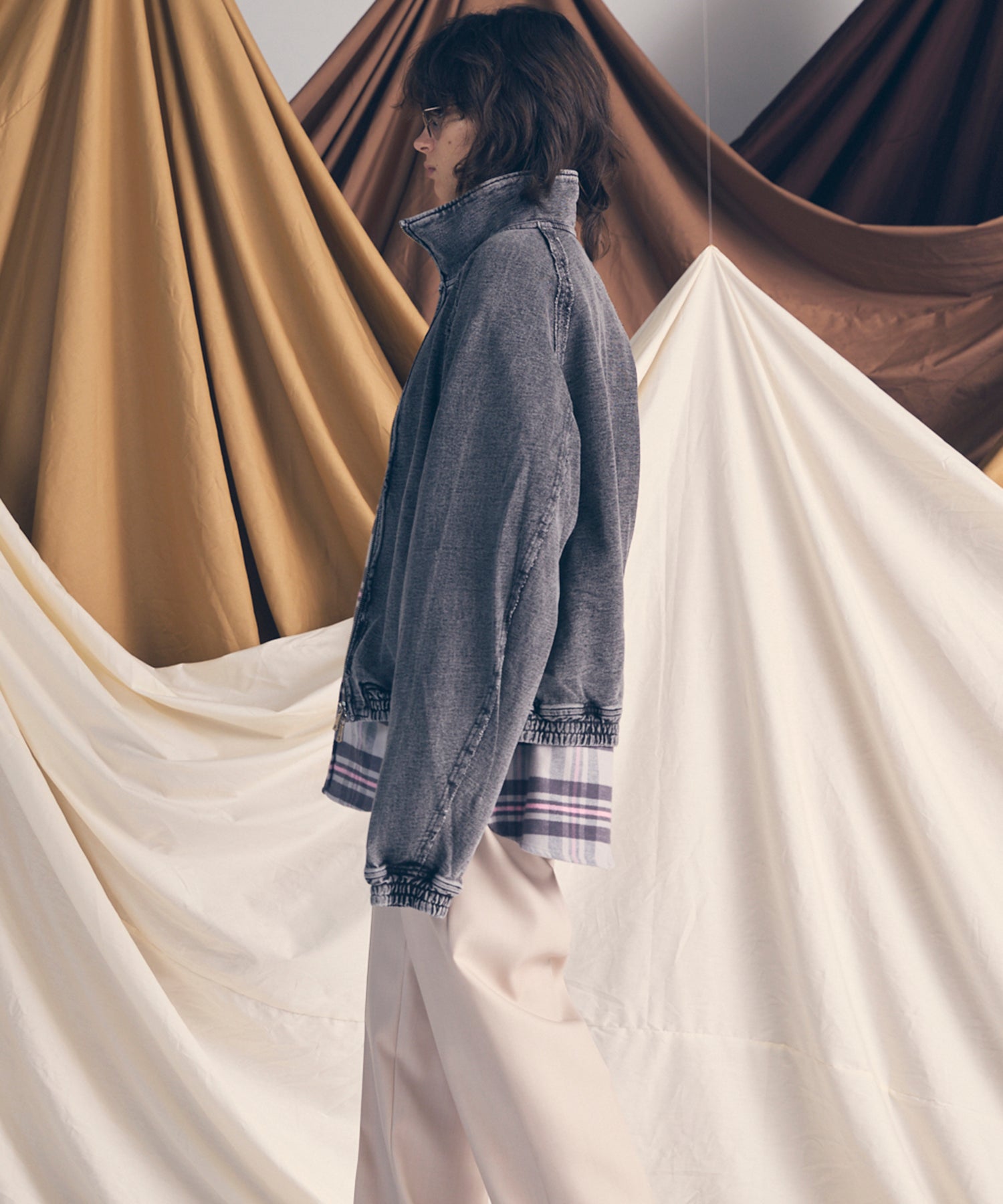 Prime-Over Chemical Over-Dye Sweat Track Jacket