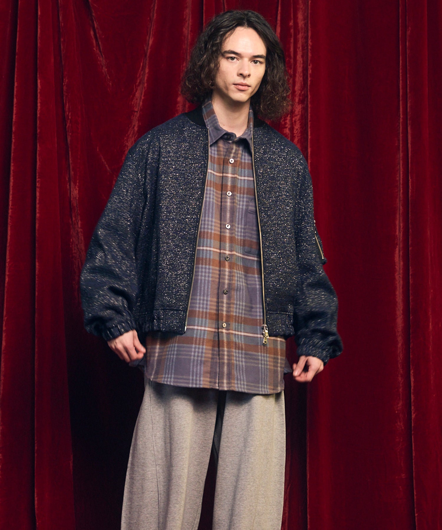 [Sale starts at 12:00 pm on Saturday, September 13th] [Italian Dead Stock Fabric] Prime-Over MA-1 Bomber Jacket