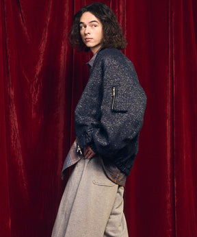 [Sale starts at 12:00 pm on Saturday, September 13th] [Italian Dead Stock Fabric] Prime-Over MA-1 Bomber Jacket