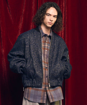 [Sale starts at 12:00 pm on Saturday, September 13th] [Italian Dead Stock Fabric] Prime-Over MA-1 Bomber Jacket