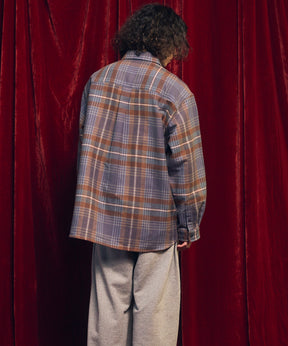 [意大利死库织物]原始的常规领绒布衬衫