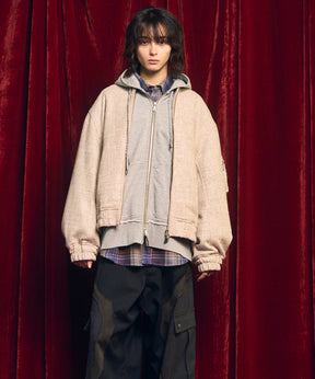 [Sale starts at 12:00 pm on Saturday, September 13th] [Italian Dead Stock Fabric] Prime-Over MA-1 Bomber Jacket