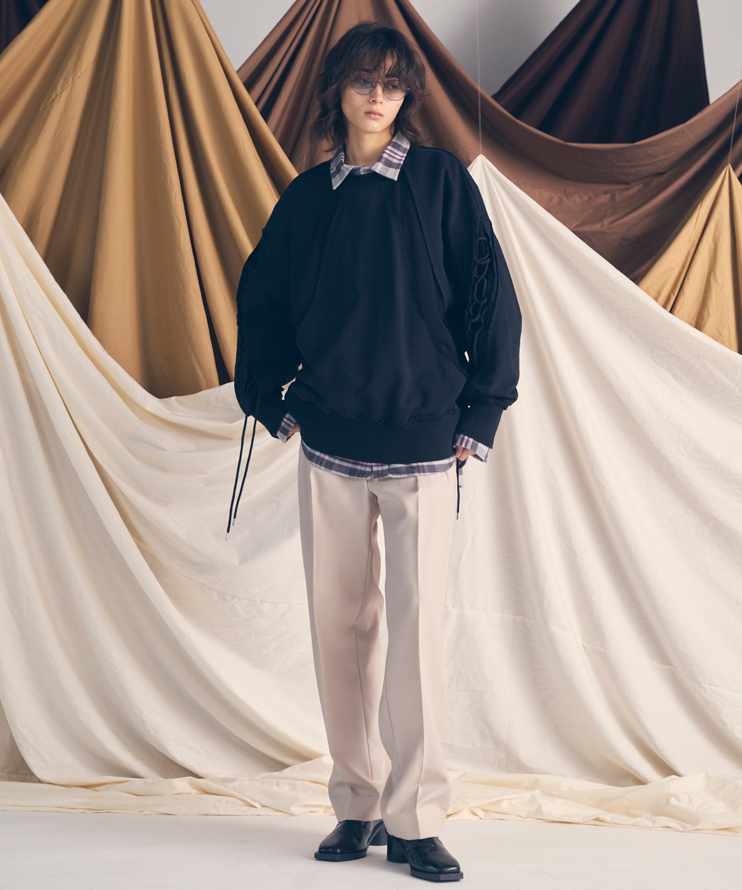 [25AW PRE-ORDER] Nuance Graphics Hand Stitching Long Sleeve TEE