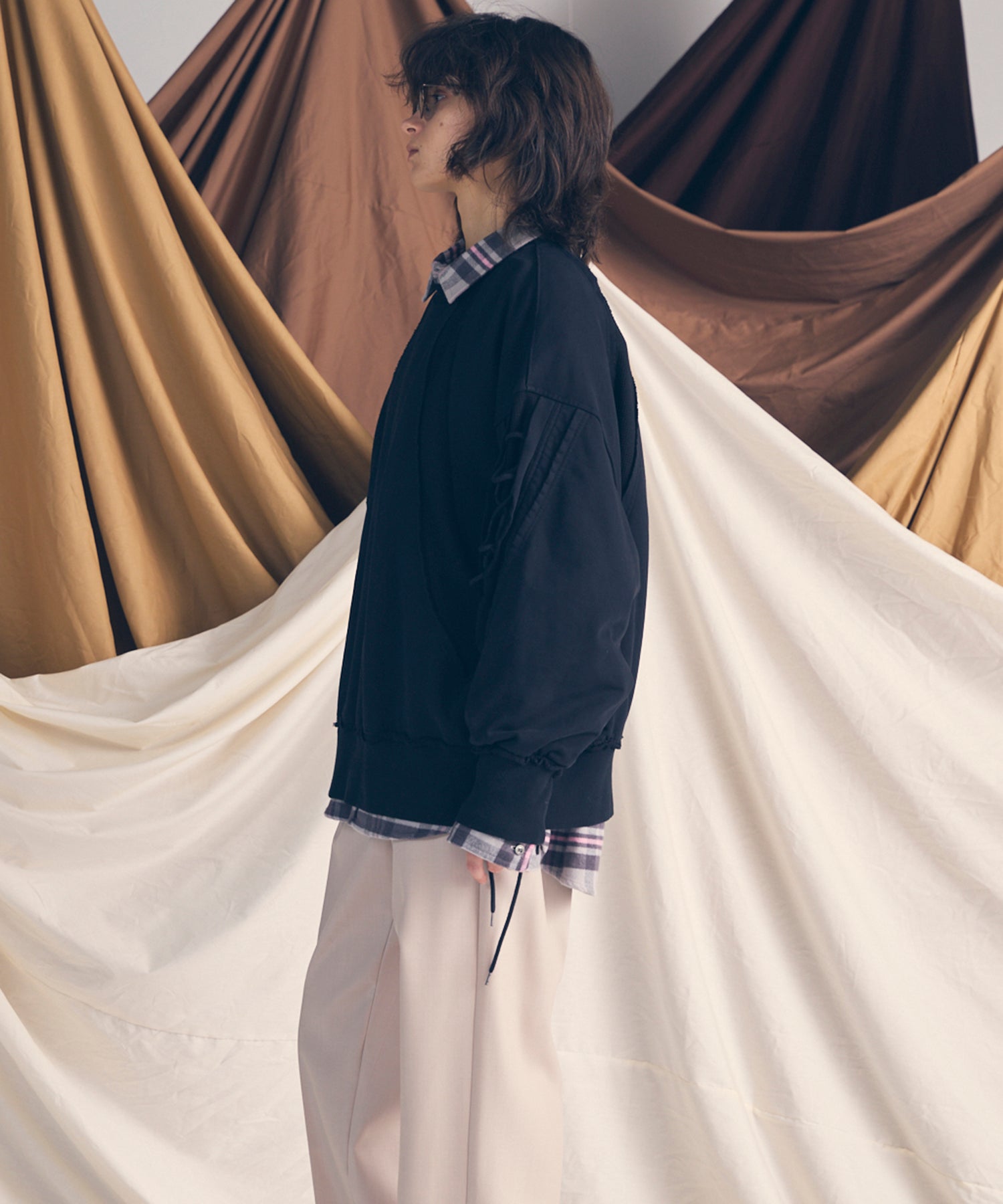 [25AW PRE-ORDER] Nuance Graphics Hand Stitching Long Sleeve TEE