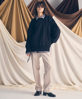 [意大利死库织物]原始的常规领绒布衬衫