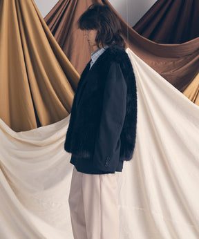 [25AW PRE-ORDER] Luxury Volume Eco Fur Prime-Over Vest