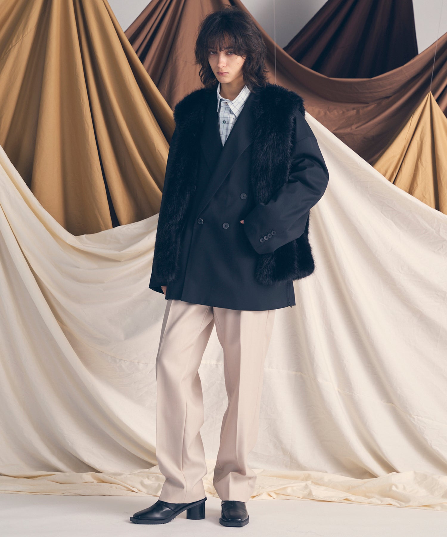 Wool Mix Prime-Over Double Tailored Jacket