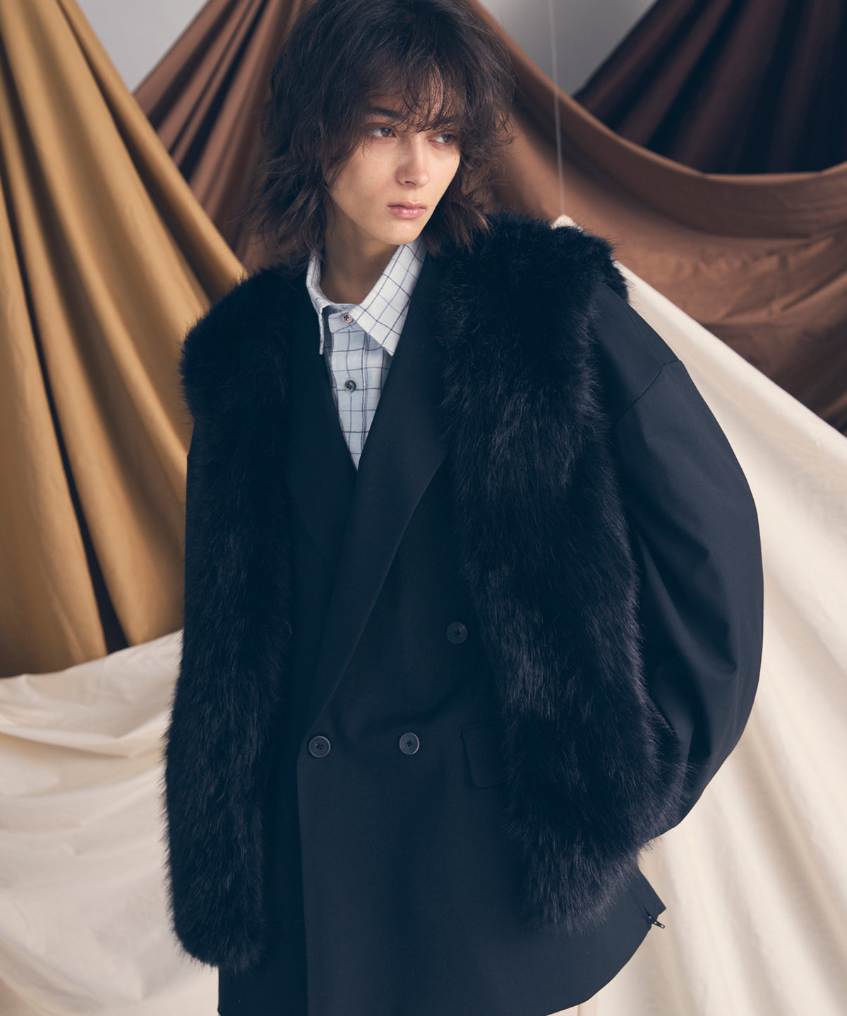 Luxury Volume Eco Fur Prime-Over Vest