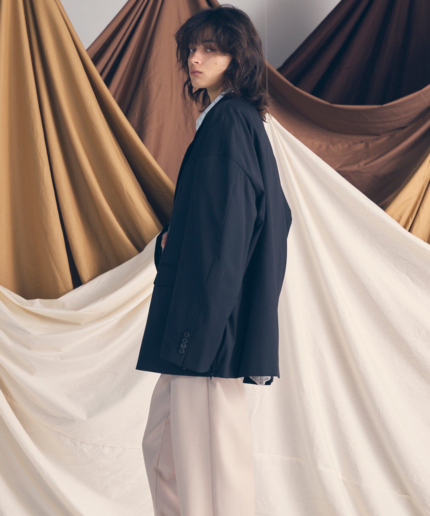 Wool Mix Prime-Over Double Tailored Jacket