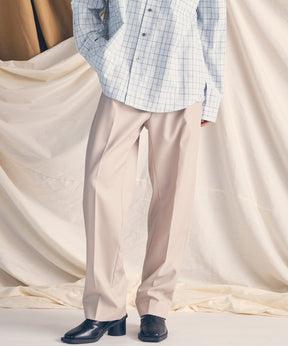 4 색 샹 브레이 세탁 가능한 양모 원은 직선 바지